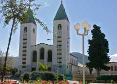 La iglesia en Medjugorje, Bosnia y Herzegovina