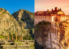 Delfos (izquierda) Kalambaka (derecha)